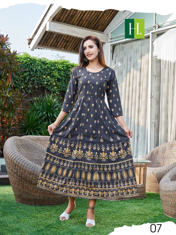 Katrina Hirwa 01-10 Anarkali Kurtis Catalog